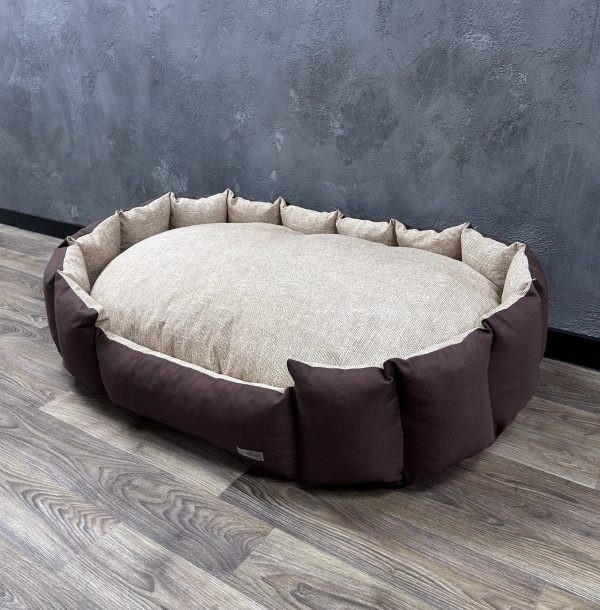 Лежак для кошек и собак панама модель 1 "Matting beige" 50х40 см