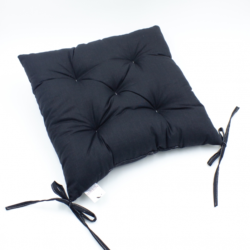 Подушка для стула MirSon Ranforce Elite 16-9000 Black Stone 40x40 см Подушка для стула MirSon Ranforce Elite 16-9000 Black Stone 40x40 см