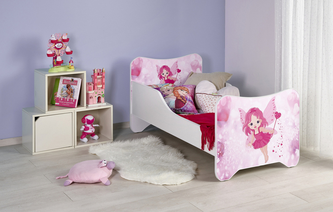 

Кровать детская Halmar Happy Fairy 70х140 Розовый