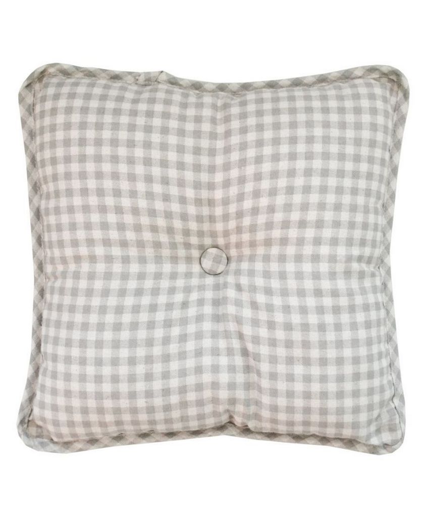 Подушка для стула Прованс Bella Серая клеточка 40х40 (13564)