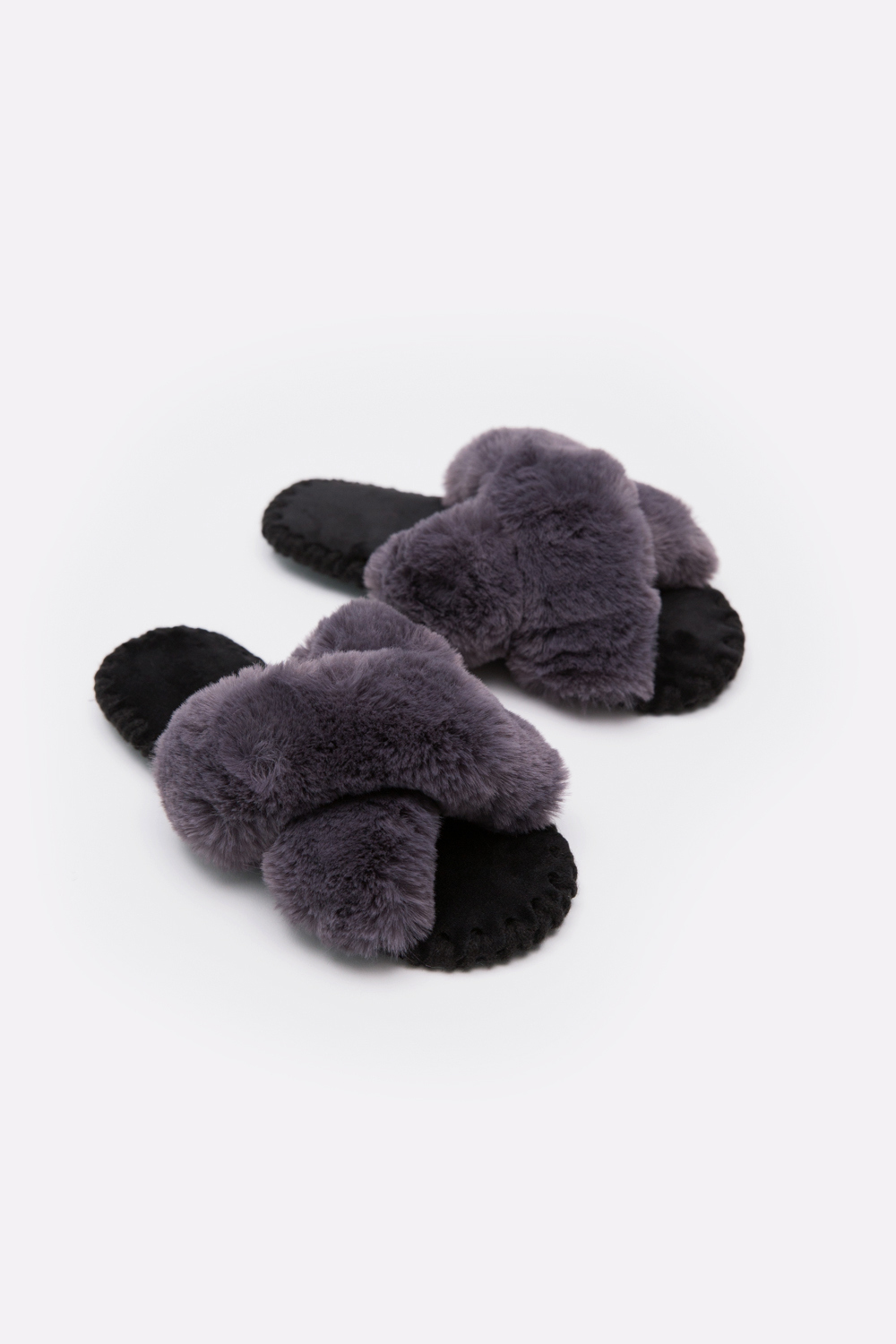 Женские домашние тапочки Family Story Иксики Серые ЭВА 36-37 р