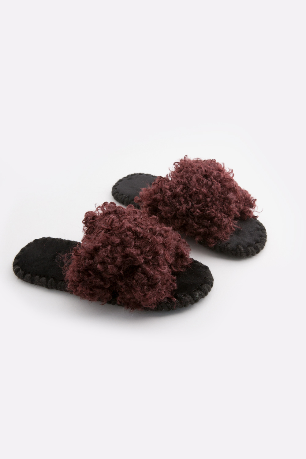 Женские домашние тапочки Family Story Кучерики Иксики Бордовые ЭВА 36-37 р