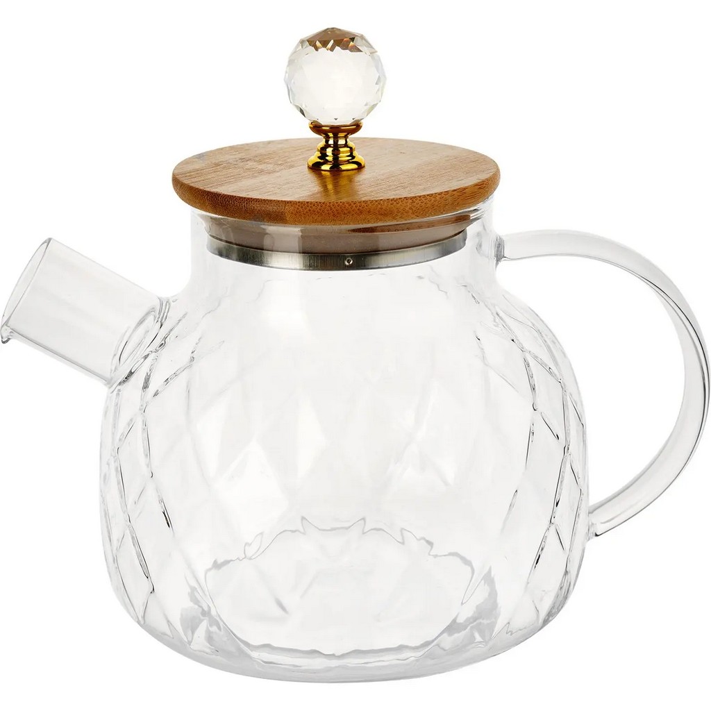 Чайник-заварник Lines с бамбуковой крышкой 1л