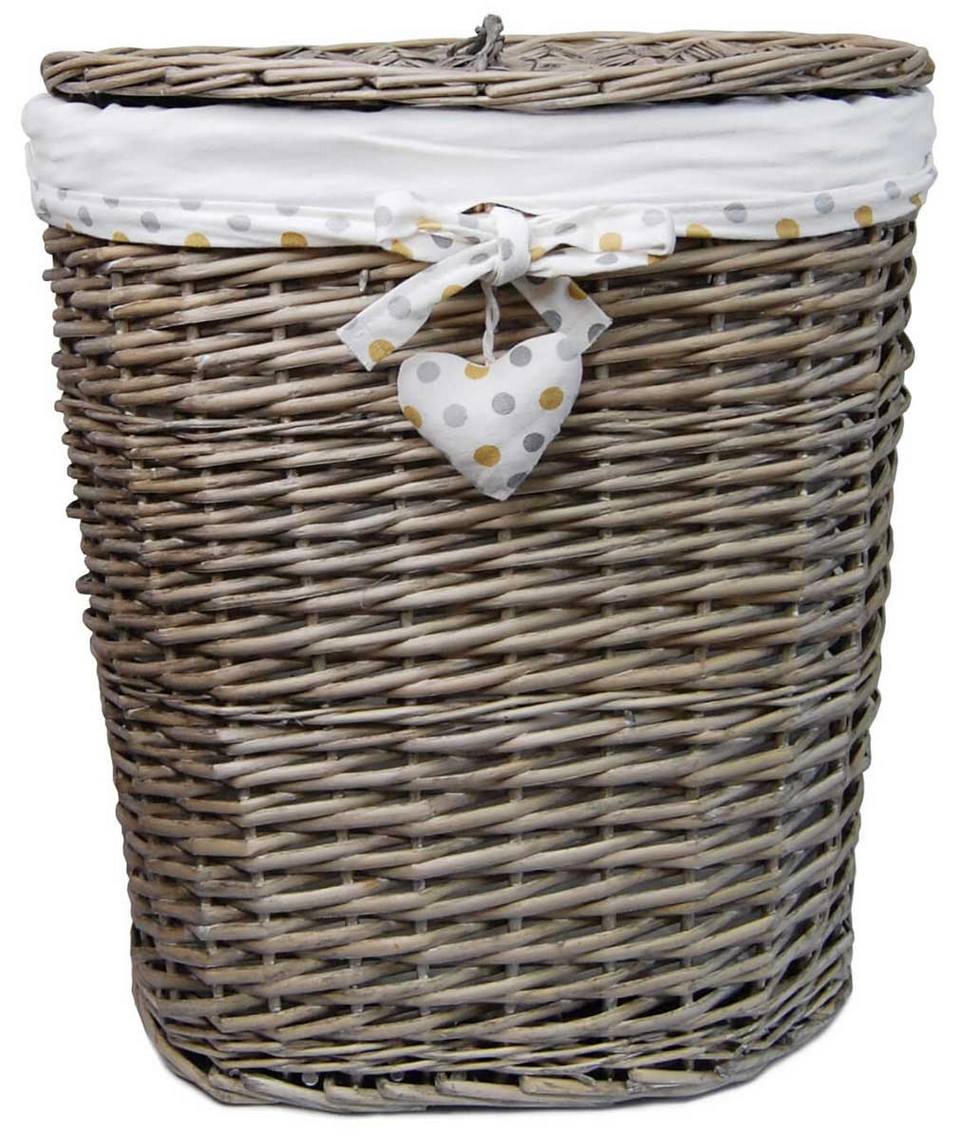 Корзина бельевая Natural House Изюминка с крышкой 36х24х41 см (FB-45S)