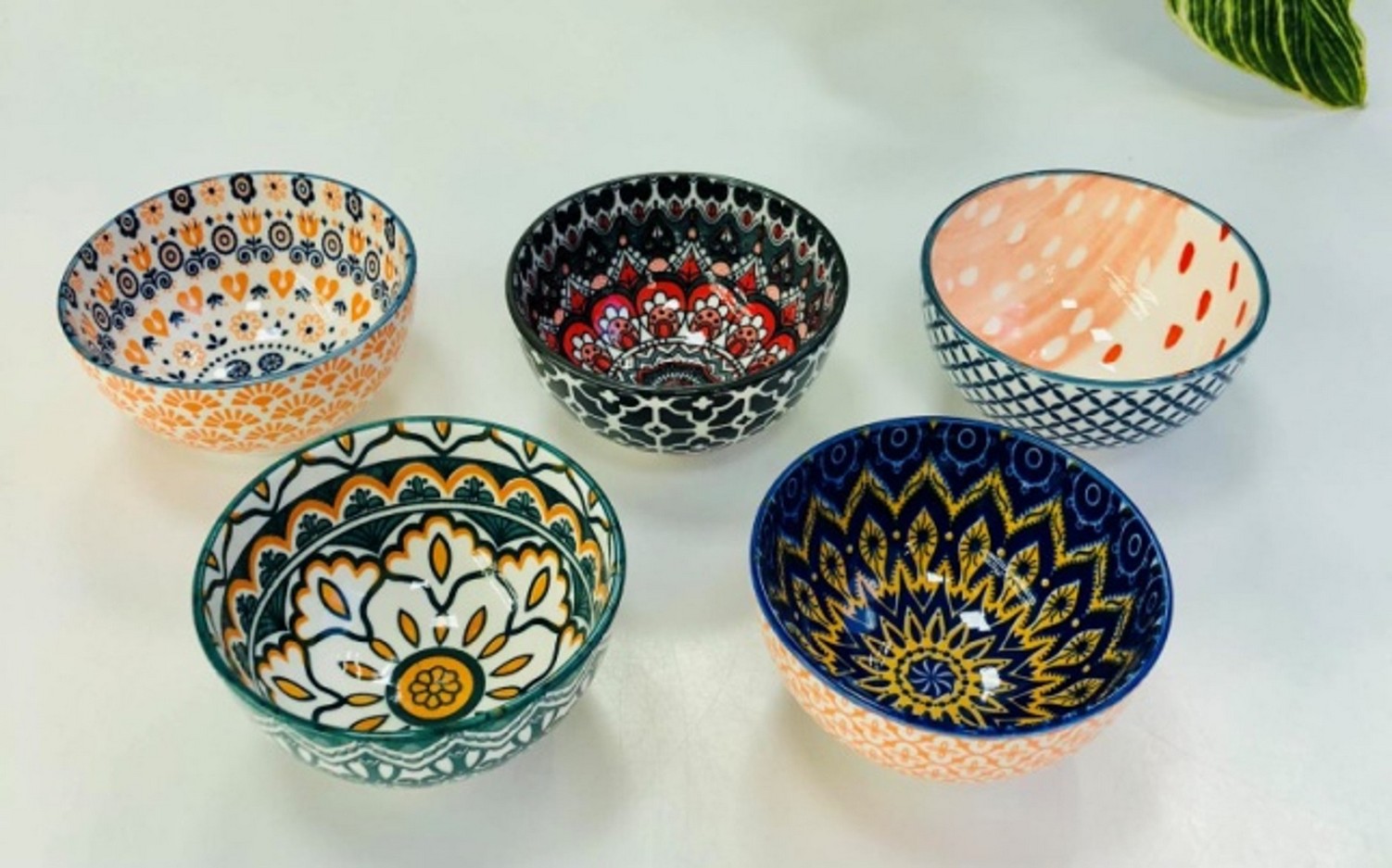 Салатник-соусник 150 мл Olens Тригорье 9х4,5 см микс цветов 4шт