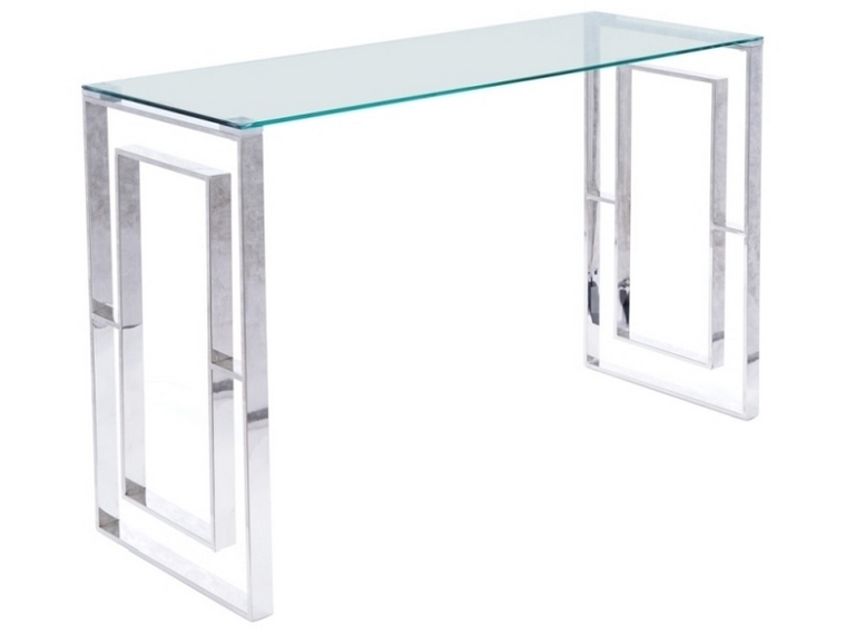 Консоль ALLURE C прозрачный/серебро 120X40 Консоль ALLURE C прозрачный/серебро 120X40