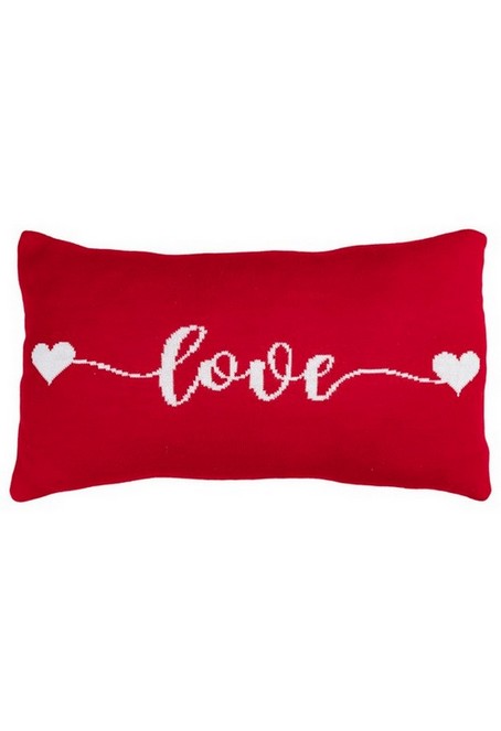 Подушка вязаная Прованс LOVE 30х45 см