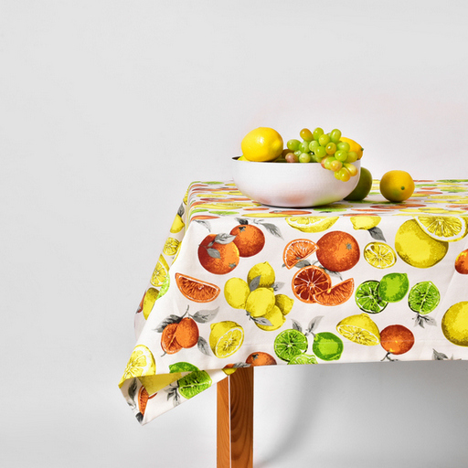 Скатерть водоотталкивающая IDEIA Хлопок Цитрусы 140Х170 см