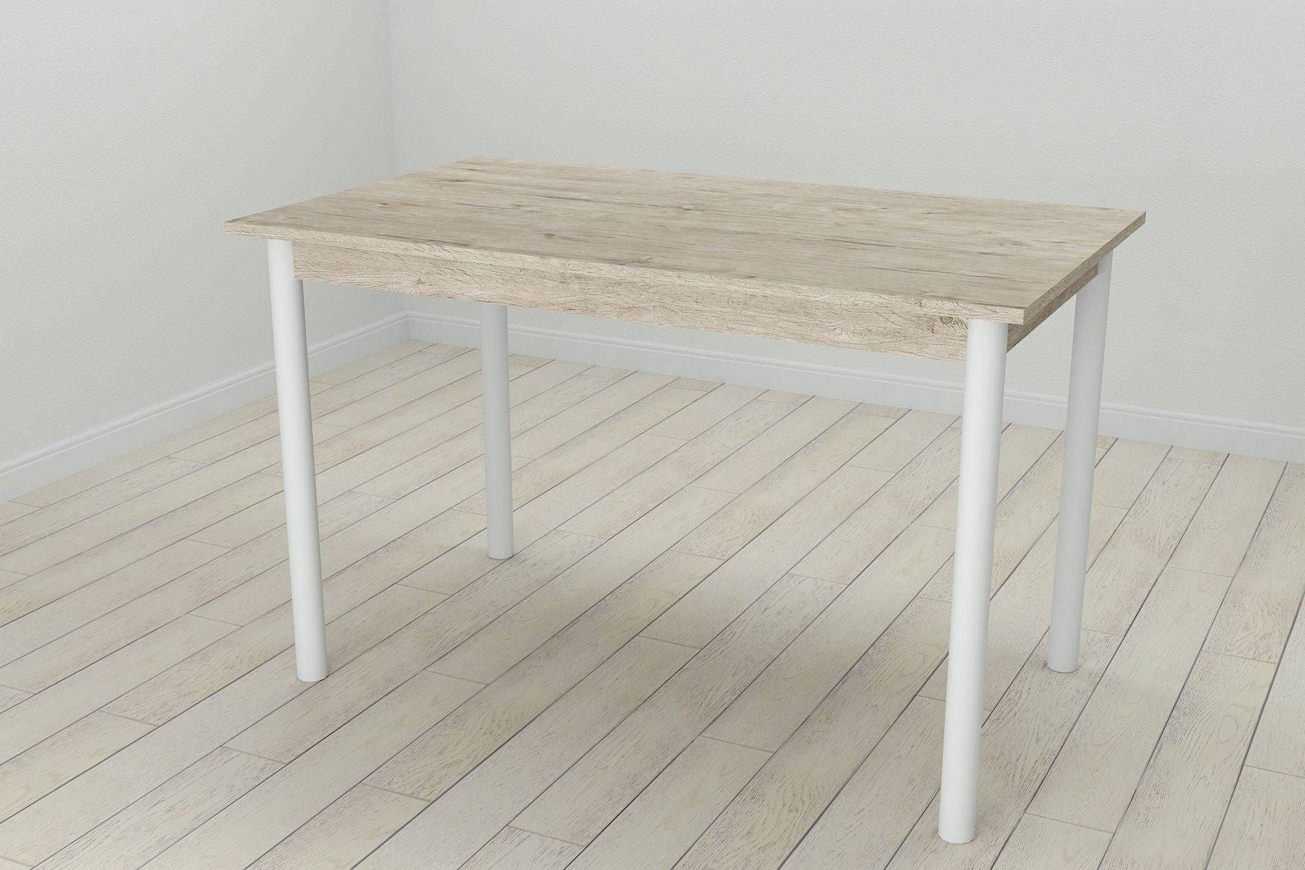 Стол обеденный Бенита 75x120x60 белый Дуб Сан-Марино Стол обеденный Бенита 75x120x60 белый Дуб Сан-Марино