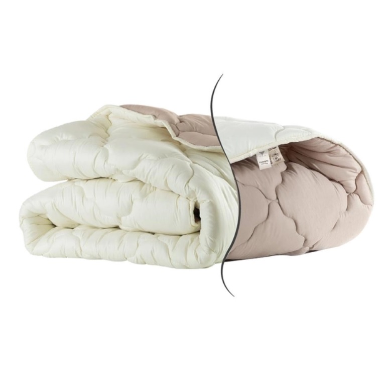 Одеяло шерстяное зимнее WOOLLY ТМ IDEIA 140x210 см Молоко/Беж Одеяло шерстяное зимнее WOOLLY ТМ IDEIA 140x210 см Молоко/Беж