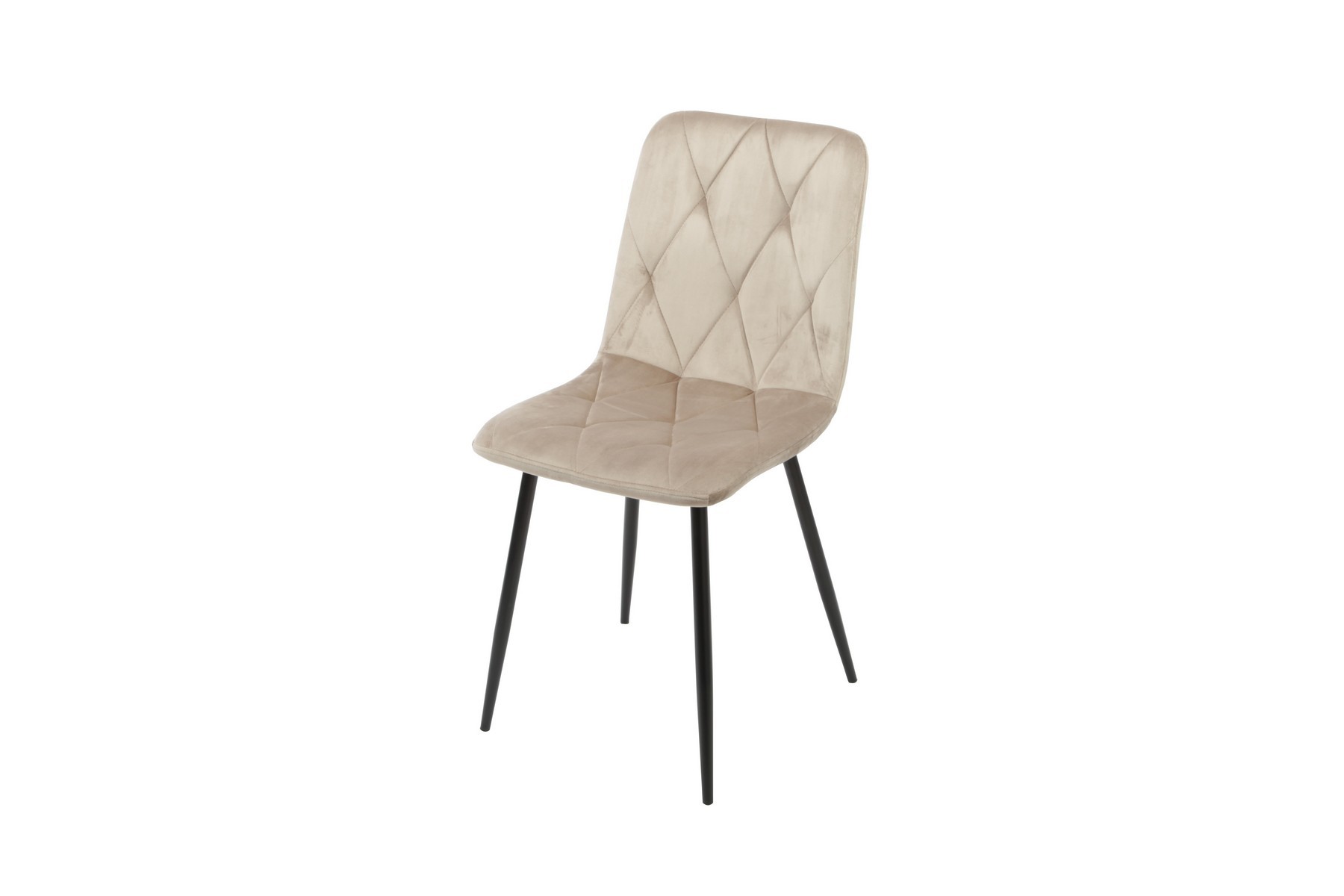 Стул COREY черный каркас/беж