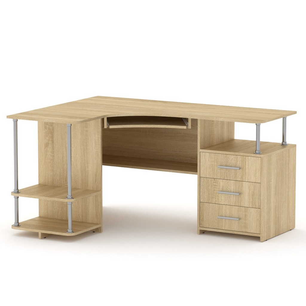 Стол компьютерный СУ-4 дуб сонома