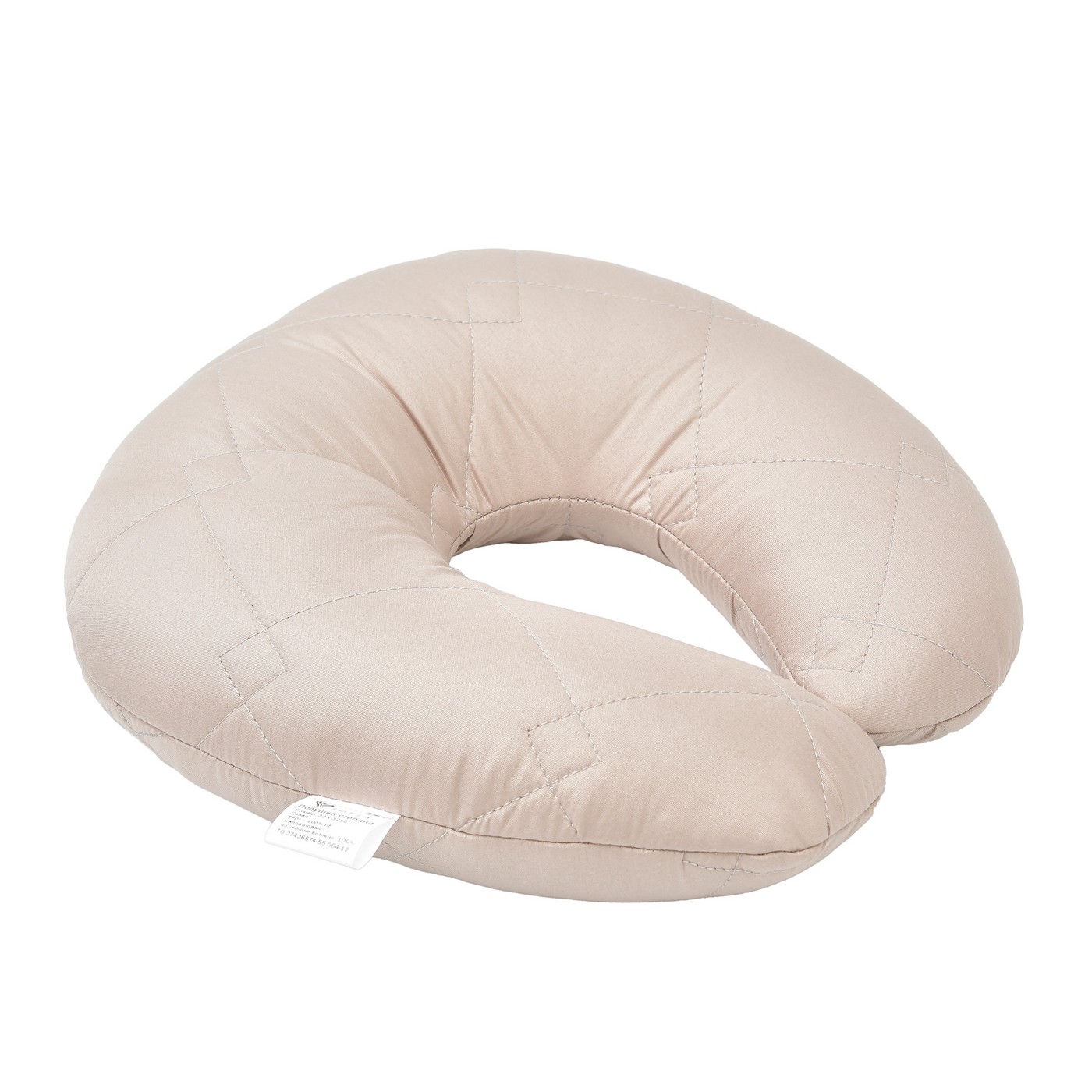 Подушка для путешествий рогалик Travel ТМ IDEIA 32x32 см Беж