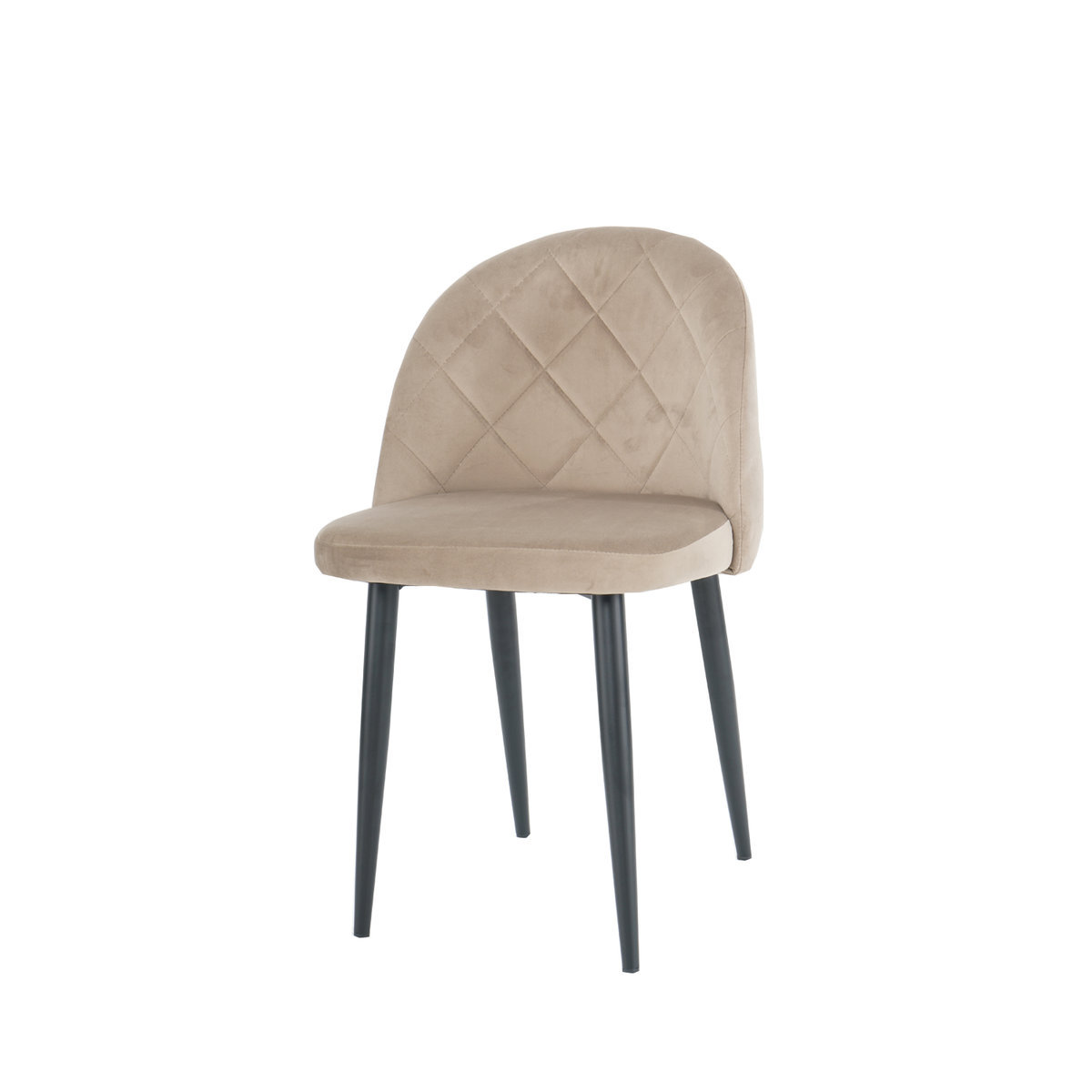 Стул LULU черный каркас/темный беж Стул LULU черный каркас/темный беж