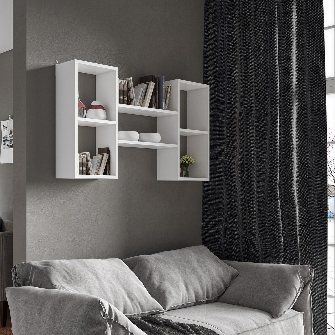 Полка навесная М-11 Белый Полка навесная М-11 Белый