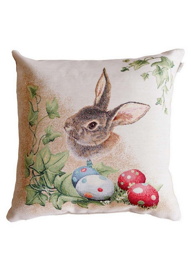 Подушка декоративная Прованс Заяц с писанками Веснушка Подушка декоративная Прованс Заяц с писанками Веснушка