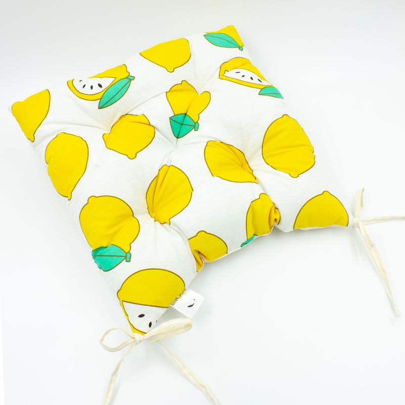 Подушка для стільця MirSon Бязь Принт 17-0531 Striped Lemon Подушка для стільця MirSon Бязь Принт 17-0531 Striped Lemon