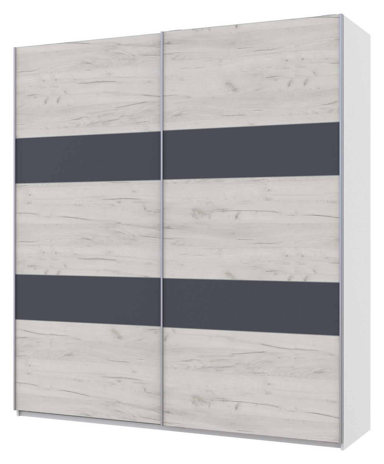 Шафа купе G-Caiser 2 ДСП 160x60x240 білий/дуб крафт білий Шафа купе G-Caiser 2 ДСП 160x60x240 білий/дуб крафт білий