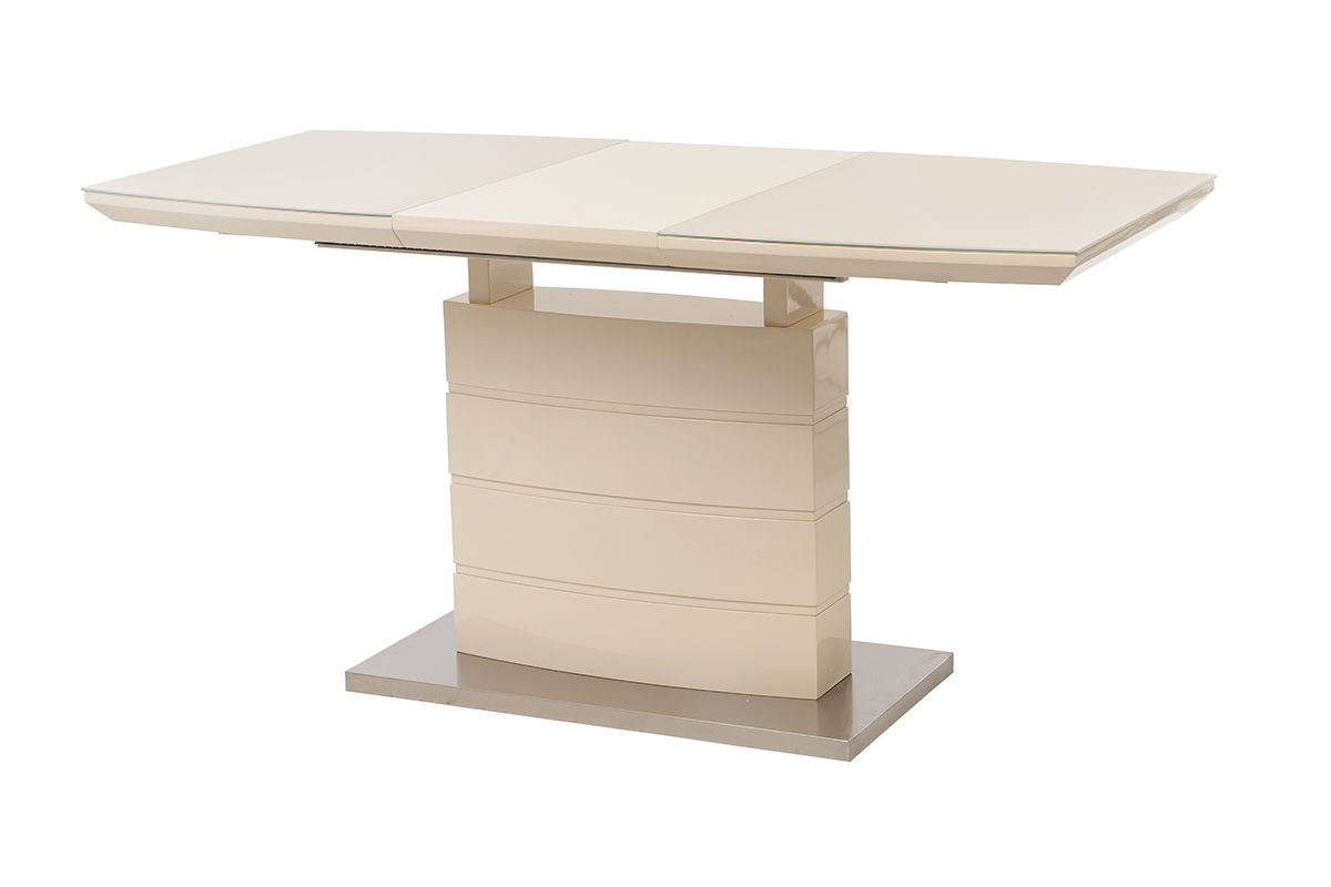 Обідній стіл  ТМ-50-2 Молочний 110(150)х150 Обідній стіл  ТМ-50-2 Молочний 110(150)х150