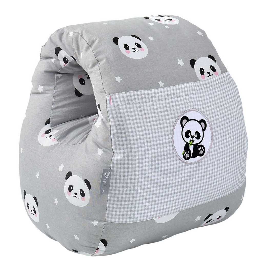 Подушка для кормления ТМ PAPAELLA Mini 30х28х30 см панда серая