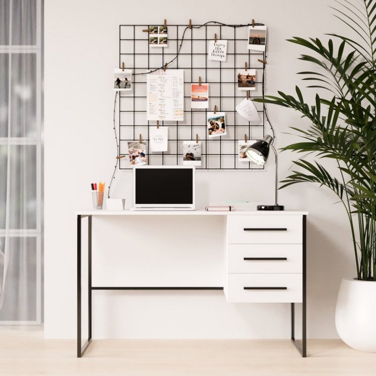 Стол письменный  Универ 6 120х60 Черный/Белый