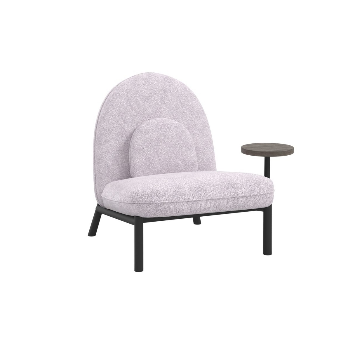 Кресло Soft Lounge со столиком Boucle pink/Черный (D38) 75x82x80 Пудровый Кресло Soft Lounge со столиком Boucle pink/Черный (D38) 75x82x80 Пудровый