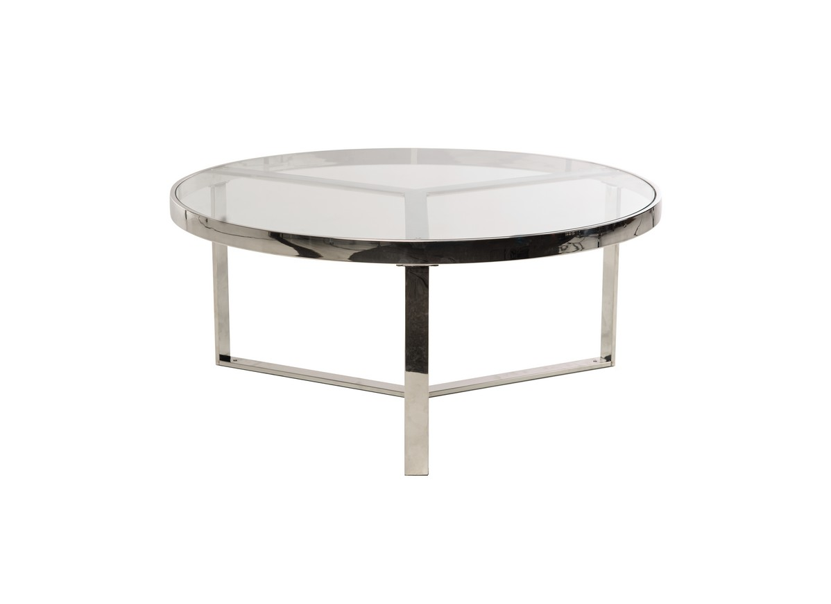 Журнальний стіл  CB-1 прозорий + срібло