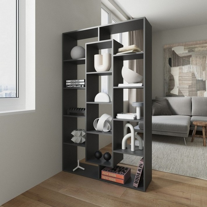 Стеллаж на 14 ячеек M-7 антрацит