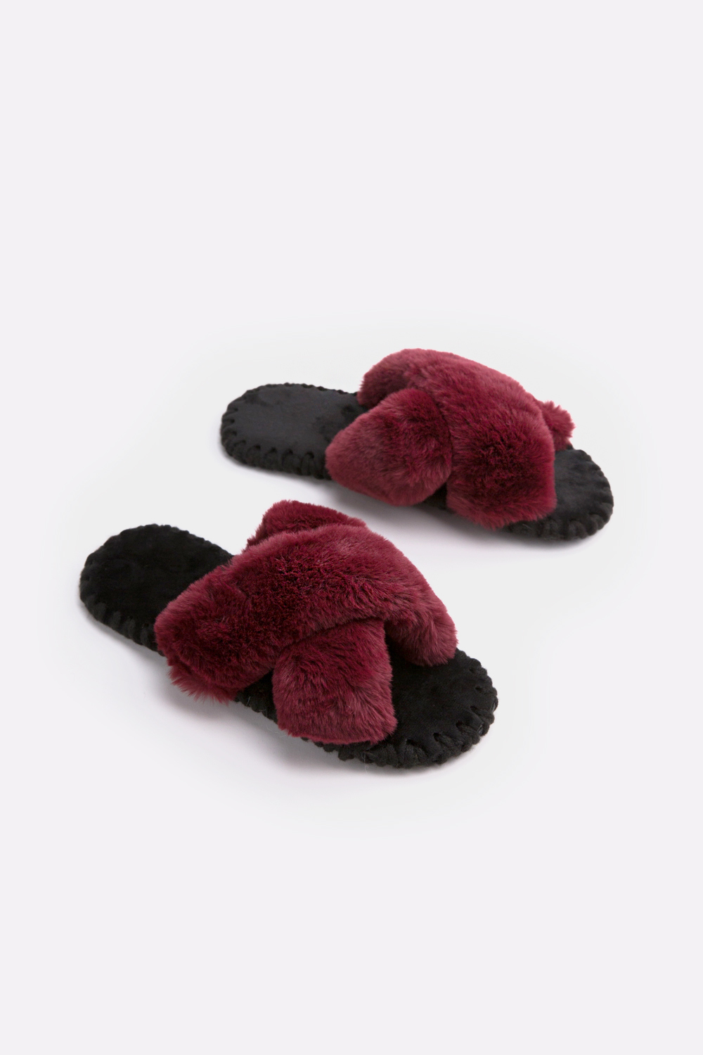 Жіночі домашні капці Family Story Іксики Бордові Жіночі домашні капці Family Story Іксики Бордові