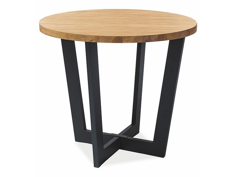 Стол CONO LAMINAT дуб/черный д.90 Стол CONO LAMINAT дуб/черный д.90