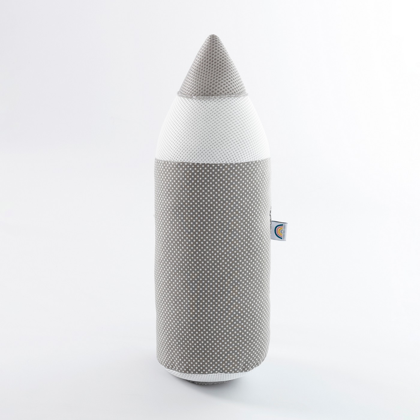 Подушка-валик Карандаш ТМ PAPAELLA 14x45 см горошек Серый