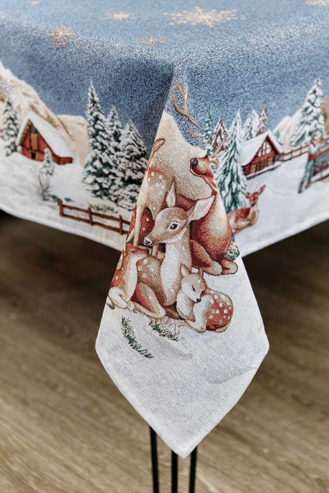 Скатертина гобеленова Прованс Блакитне сяйво Скатертина гобеленова Прованс Блакитне сяйво