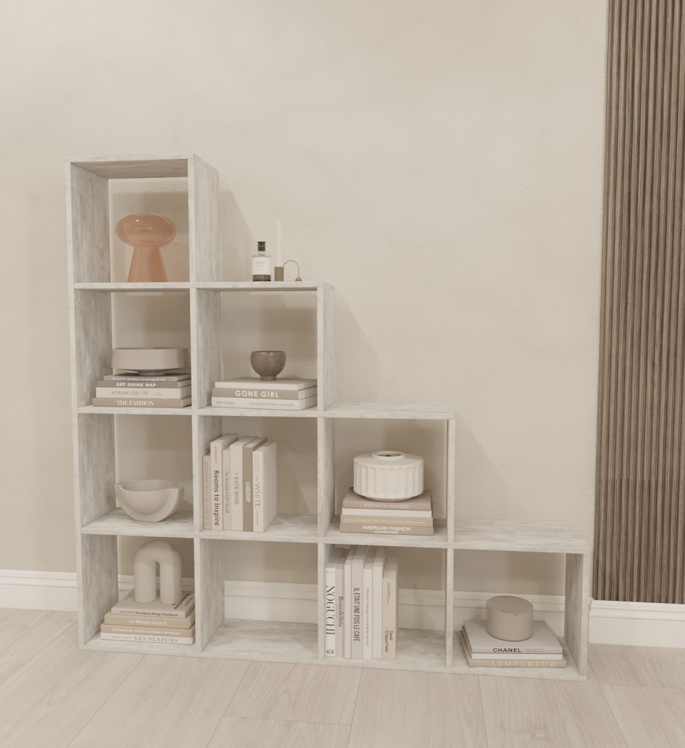 Стеллаж для дома на 10 ячеек GP-8 бетон