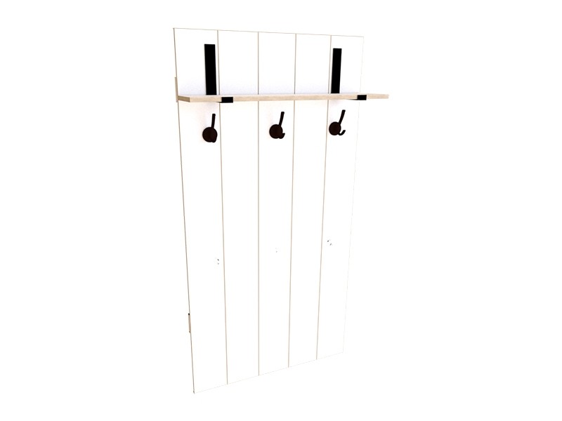 Вешалка настенная Aida Белая Нимфея Альба