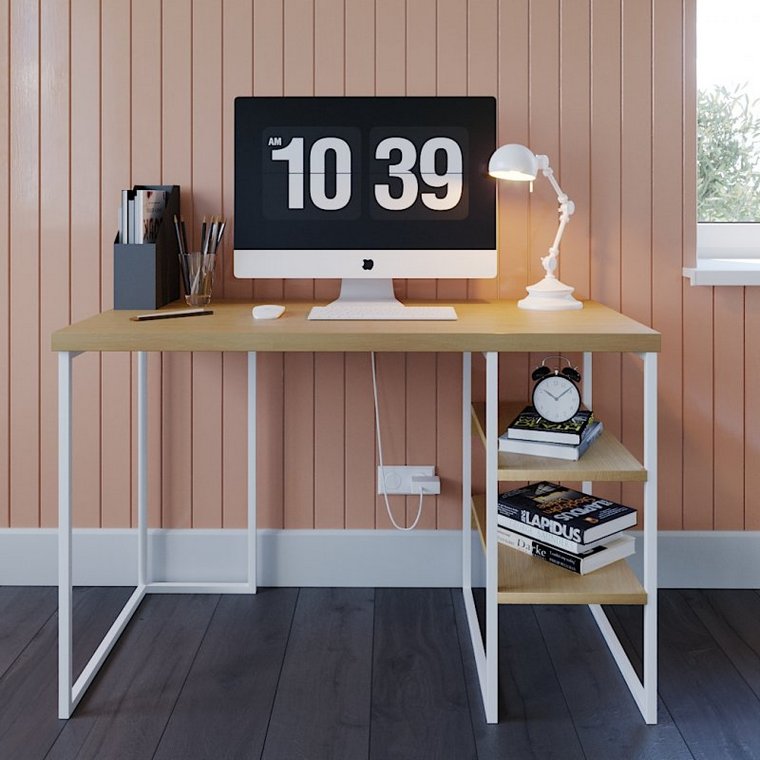 Стол письменный  Вега 3Белый/ 100х60 Бук