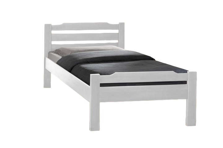 Кровать Ольга ольха 90х200 см белая