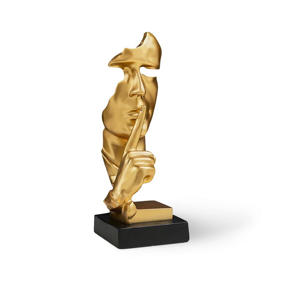 Статуэтка декоративная MVM DH-ST-11 Лицо-2, золотистая