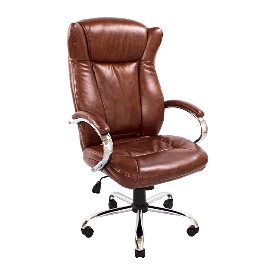 Крісло офісне  Сенатор Хром М-2 Шк. Коричневий IM0000019 Крісло офісне  Сенатор Хром М-2 Шк. Коричневий IM0000019