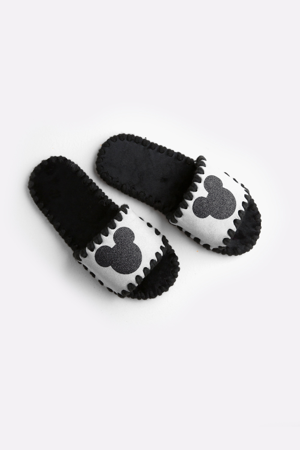 Жіночі домашні капці Family Story Класичні відкриті Міккі Сірі фетр