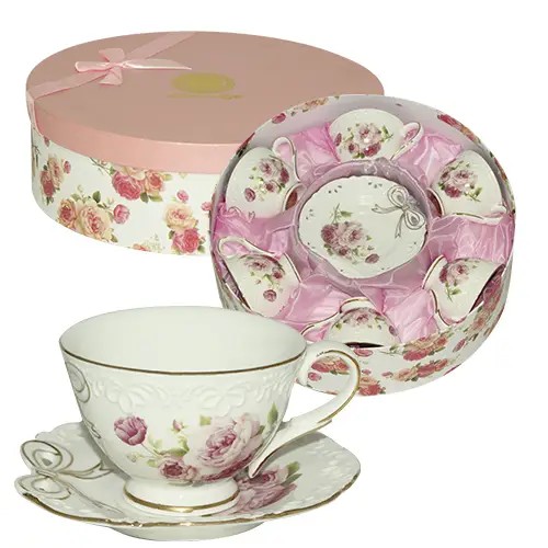 Набор кофейный 12 пр Бант чашка 100мл, блюдце 12см