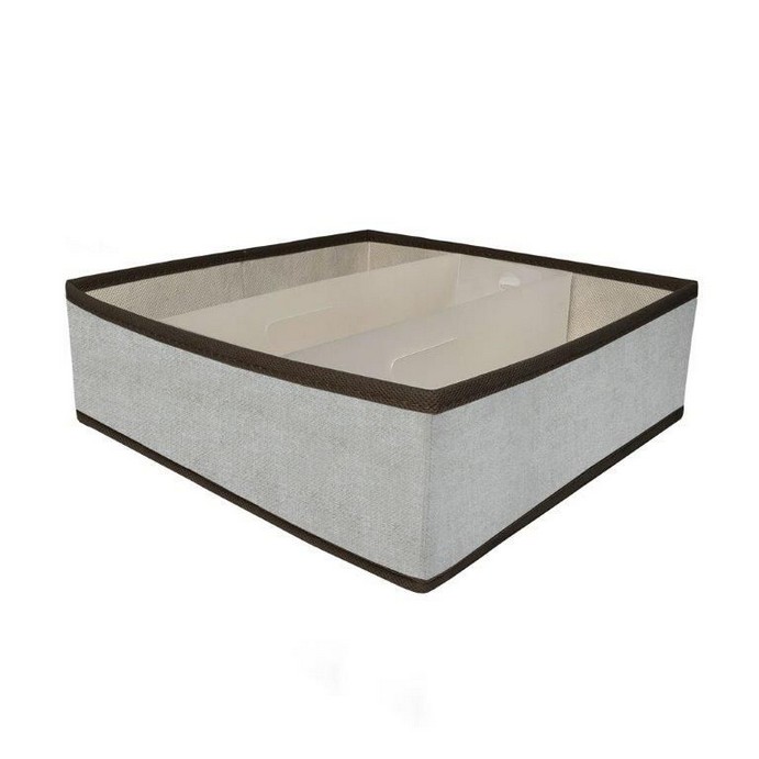 Короб складаний Handy Home з пластиковим органайзером, 30х30х10 см Сірий (ESH32) Короб складаний Handy Home з пластиковим органайзером, 30х30х10 см Сірий (ESH32)