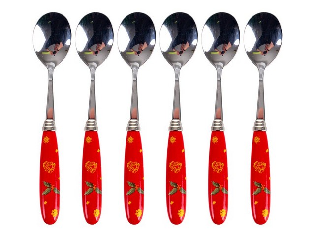 Набір чайних ложок Lefard Christmas delight 6шт 12см 985-135 Набір чайних ложок Lefard Christmas delight 6шт 12см 985-135