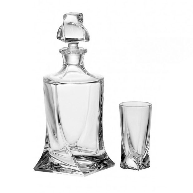 Набор Quadro д/водки new 7пр (6 55мл - 1 457мл) BOHEMIA