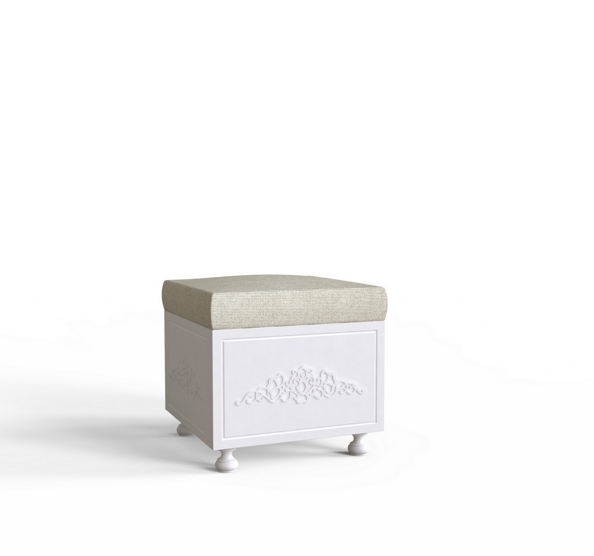 Пуф  Amelie белый супермат