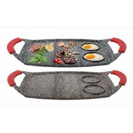 Сковорода гриль-противень с отсеками 3 в 1 Edenberg 47 см EB-3305