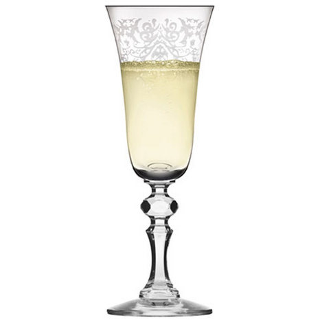 Набор бокалов для шампанского Krosno Prestige Krista deco 6 шт 150 мл