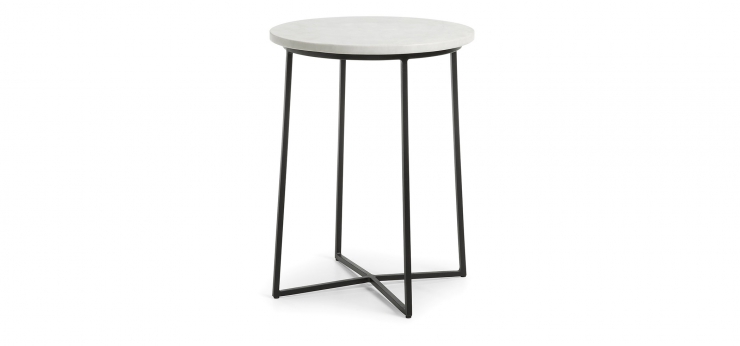 Журнальный столик BURNET B черный/белый 41х53  AA0134PR33 Журнальный столик BURNET B черный/белый 41х53  AA0134PR33