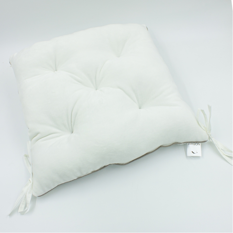 Подушка для стула MirSon 28-0001 White Velvet 40x40 см Подушка для стула MirSon 28-0001 White Velvet 40x40 см