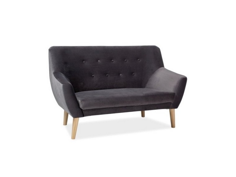 Диван Nordic 2 Velvet  14 Серый Диван Nordic 2 Velvet  14 Серый
