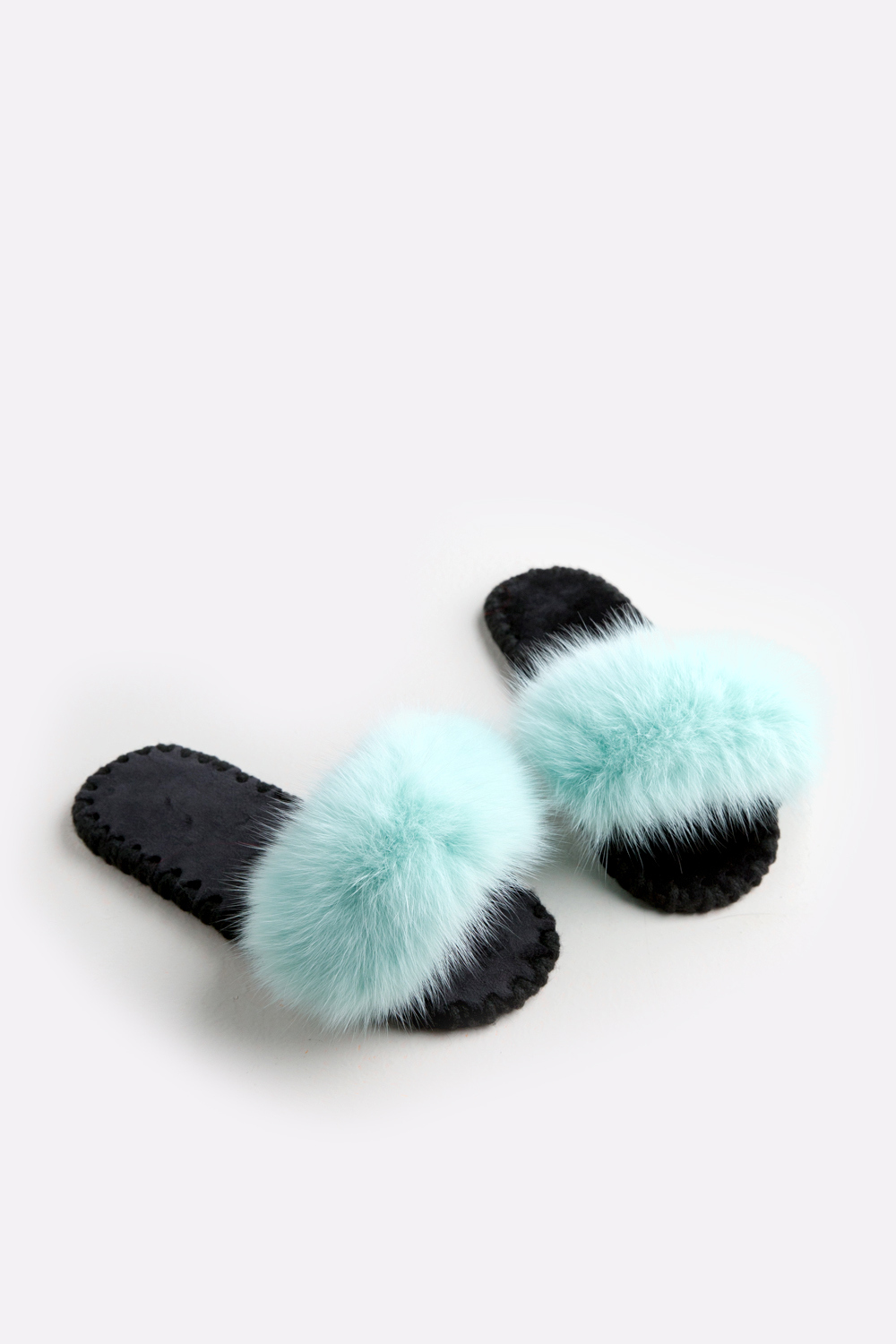 Дитячі домашні капці Family Story Пухнастики  Ментол Дитячі домашні капці Family Story Пухнастики  Ментол